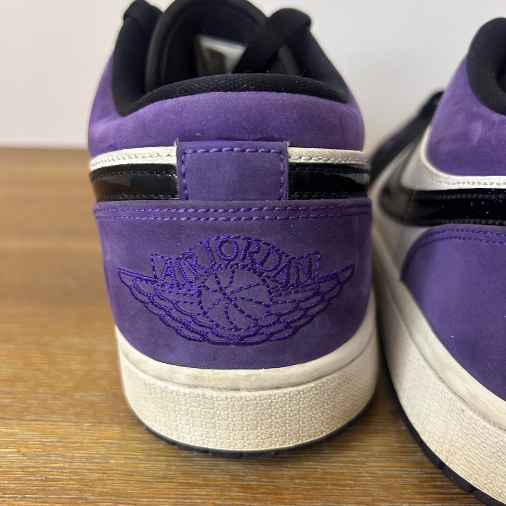 Air Jordan 1 Low Court Purple 553558-125; Size US Men’s 10.5 - Picture 8 of 12